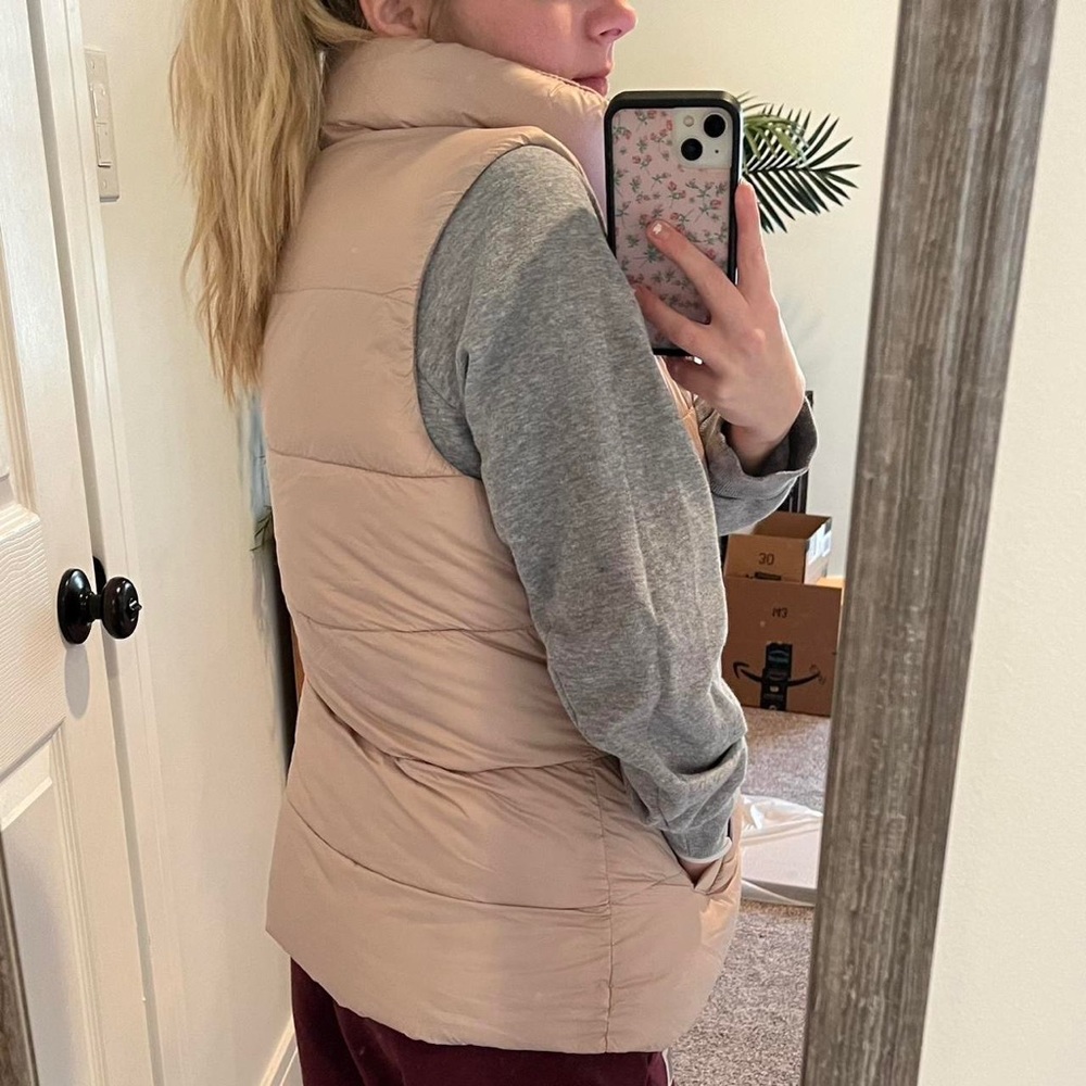 old navy blush pink vest